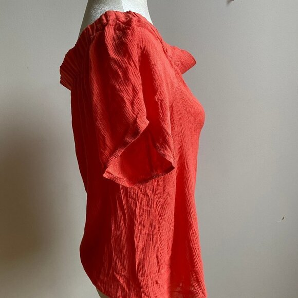 𝅺1. State Top Off the Shoulder "Poppy Petal" Small - Picture 3 of 7